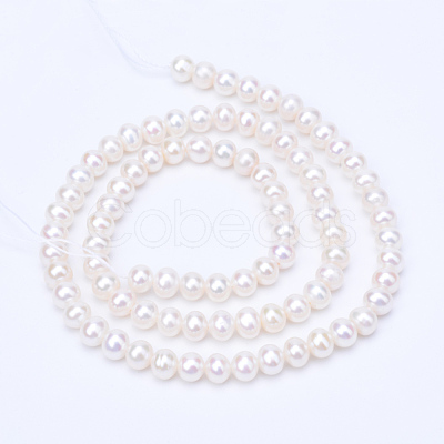 Natural Cultured Freshwater Pearl Beads Strands PEAR-R063-09-1