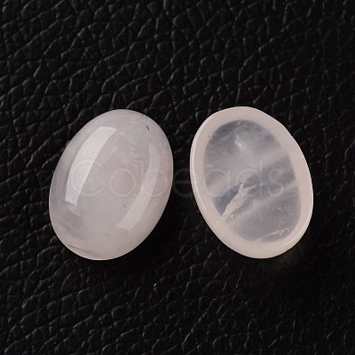Oval Natural Rose Quartz Cabochons G-I171-13x18mm-01-1
