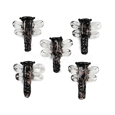 Transparent Lampwork Beads FOIL-I017-01C-1