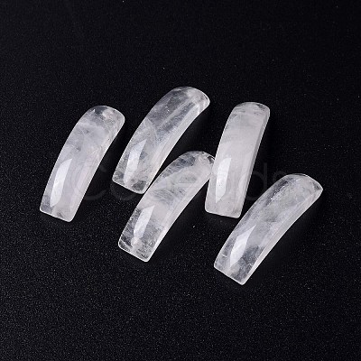 Natural Quartz Crystal Connector Charms G-C015-01E-1