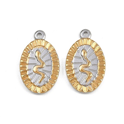 304 Stainless Steel Pendants STAS-P410-34P-1