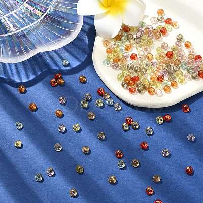 50G 10 Colors Transparent Acrylic Beads FIND-CJ0002-86-1