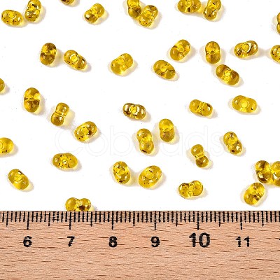 Picasso Spray Painted Glass Seed Beads SEED-T006-04A-1