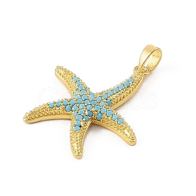 Ocean Brass & Rhinestone Pendants RB-CBA4B36-04G-01-1