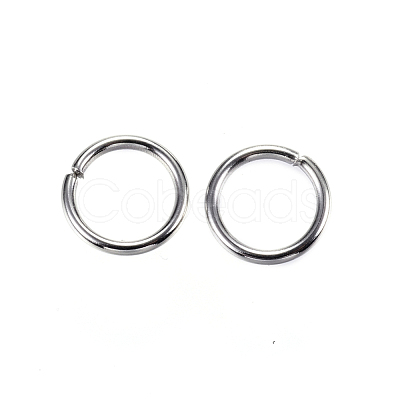 Tarnish Resistant 304 Stainless Steel Open Jump Rings A-STAS-D448-098P-8mm-1