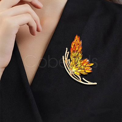 Rhinestone Butterfly Brooch Pin JEWB-P016-03LG-01-1