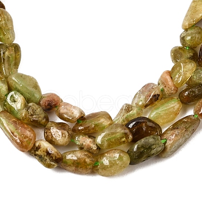 Natural Green Garnet Beads Strands G-K203-05-1