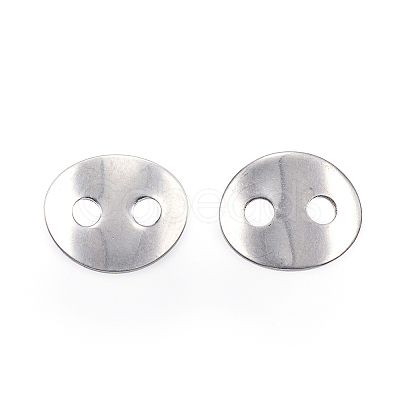 Tarnish Resistant 2-Hole 201 Stainless Steel Sewing Buttons STAS-E147-32P-1