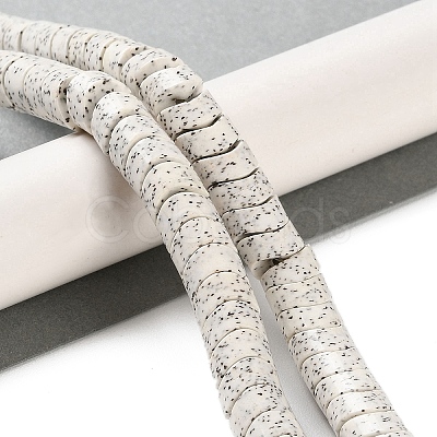 Imitation Bodhi Glazed Porcelain Beads Strands PORC-H011-02-1