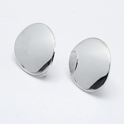 Brass Stud Earring Findings LS-KK-F728-14P-NF-1