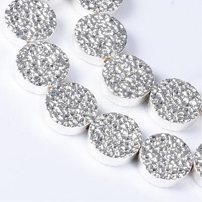 Electroplate Non-magnetic Synthetic Hematite Bead Strands G-Q465-08S-1