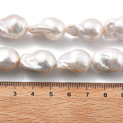 Natural Nucleated Pearl Beads Strands PEAR-B004-15C-03C-1
