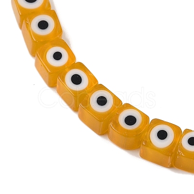 Handmade Evil Eye Lampwork Beads Strands LAMP-G166-16F-1