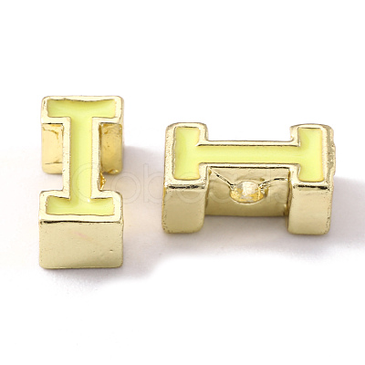 Rack Plating Alloy Enamel Beads ENAM-S122-033I-01-NR-1