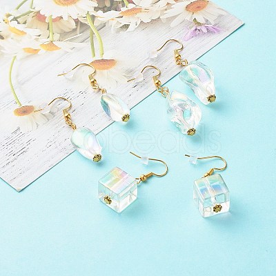 Brass Dangle Earrings EJEW-JE04594-1