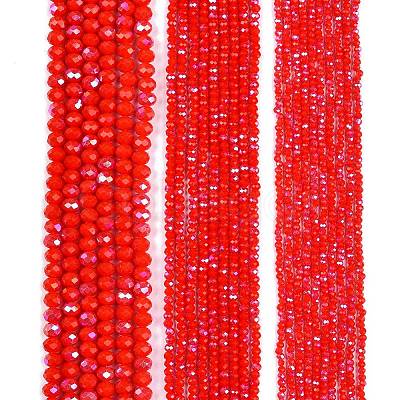 Electroplate Opaque Solid Color Glass Beads Strands LS-EGLA-A044-P6mm-L22-1