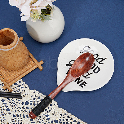 Ceramic Spoon Holders AJEW-WH0083-38C-1