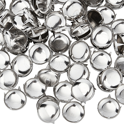 100Pcs Brass Studs Rivets KK-GF0001-24A-1