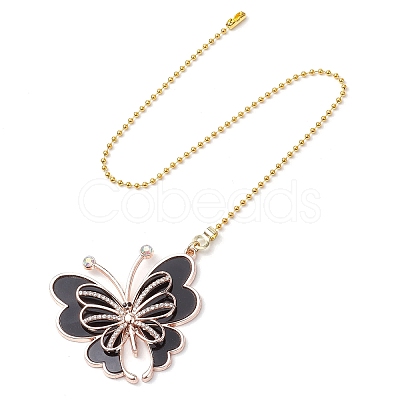 Butterfly Alloy Rhinestone Ceiling Fan Pull Chain Extenders FIND-JF00140-1