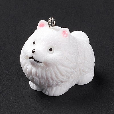 Opaque Resin Pendants RESI-E032-01P-05-1
