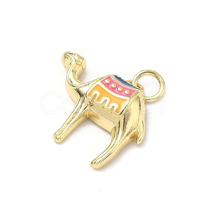Brass Enamel Pendants KK-H255-25G-1