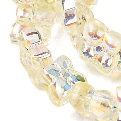 Transparent Glass Beads Strands GL-CBAAE04-02D-1