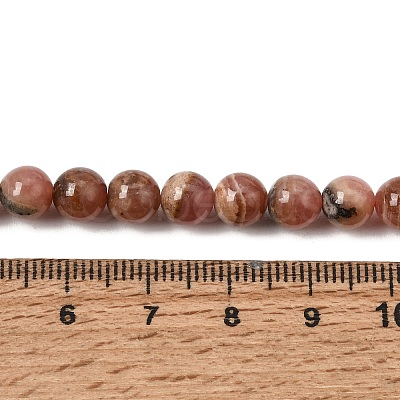 Natural Argentina Rhodochrosite Beads Strands G-D864-14-6mm-A-1