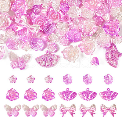 100G Opaque Acrylic Beads OACR-TA0002-93D-1