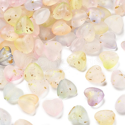 Frosted Transparent Acrylic Beads OACR-F013-01-1