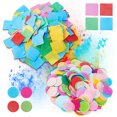 10 Bags Flat Round Paper Confetti DIY-ME0002-97-1