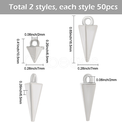 100Pcs 2 Styles Alloy Pendants FIND-SC0019-86P-1