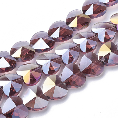 Electroplate Glass Beads EGLA-Q091-10mm-A04-1