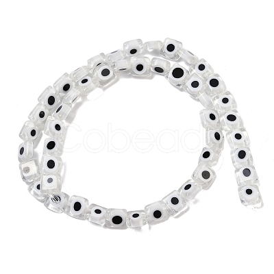 Handmade Evil Eye Lampwork Beads Strands LAMP-G166-03B-1