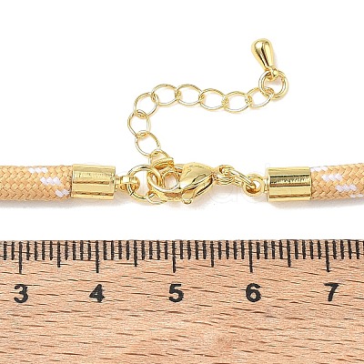 Ployester Core-Wrapped Round Cord Necklace Making KK-CBACFA2-03G-24-1