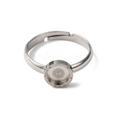304 Stainless Steel Adjustable Ring Components X-STAS-B098-02B-P-1