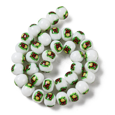 Printing Glass Beads for Necklaces Bracelets Making GLAA-B020-02A-04-1