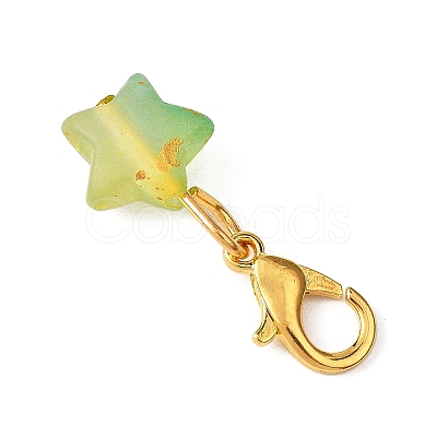 Star Acrylic Pendant Decorations HJEW-JM04576-1