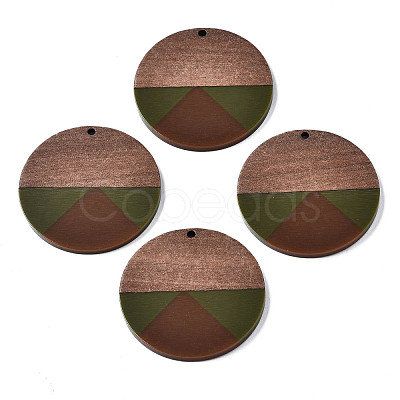 Resin & Walnut Wood Pendants RESI-S389-070A-A05-1