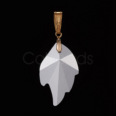 K9 Glass Rhinestone Pendants PALLOY-JF00446-04-1