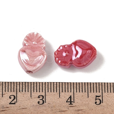 Glazed Porcelain Beads PORC-B005-04-1