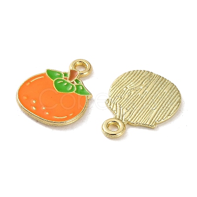 Fruit Alloy Enamel Charms PALLOY-S058-01LG-21-1