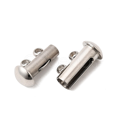 304 Stainless Steel Slide Lock Clasps STAS-F350-01A-P-1