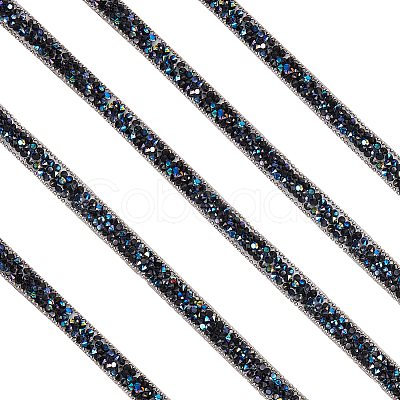5 Yards Self Adhesive Resin Rhinestone Tape DIY-SP0002-49C-1