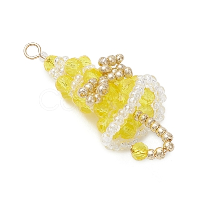 Glass Pendants PALLOY-MZ01164-04-1