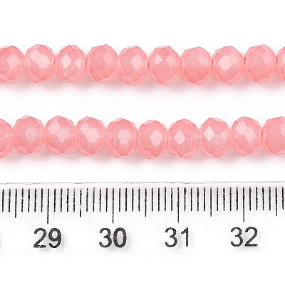 Baking Paint Imitation Jade Glass Bead Strands DGLA-A034-J6MM-A31-1