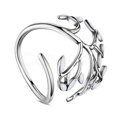 Elegant Rhodium Plated 925 Sterling Silver Finger Rings JR390B-1