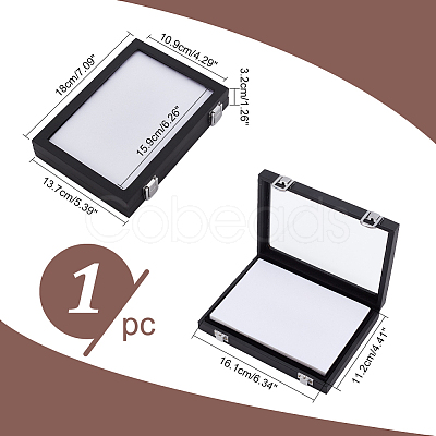 Rectangle PU Leather Loose Diamond Presentation Boxes with Sponge Inside CON-WH0089-31-1