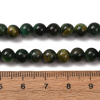 Grade AB Natural Tiger Eye Beads Strands X-G-B133-A02-6MM-02-1