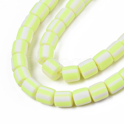 Handmade Polymer Clay Bead Strands CLAY-T020-12J-1