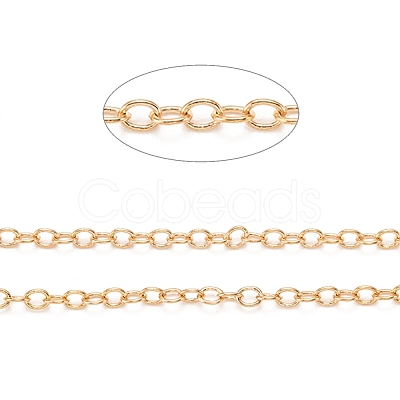 3.28 Feet Brass Cable Chains X-CHC-S003-11G-1